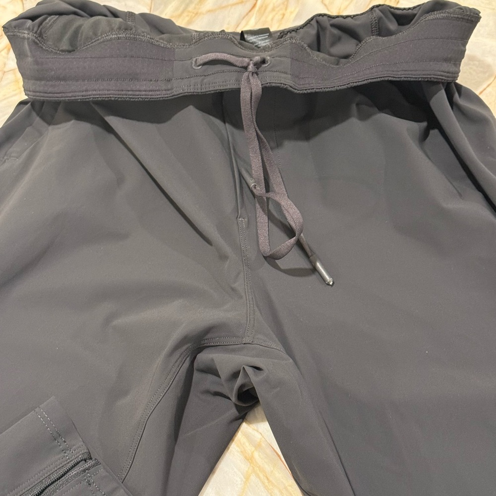 Gray Drawstring Pants - image 1